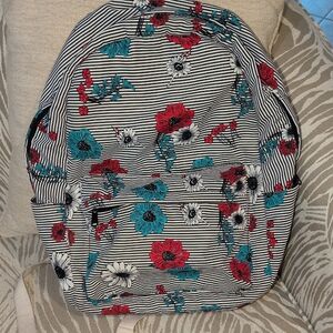 Floral Striped Women's Backpack